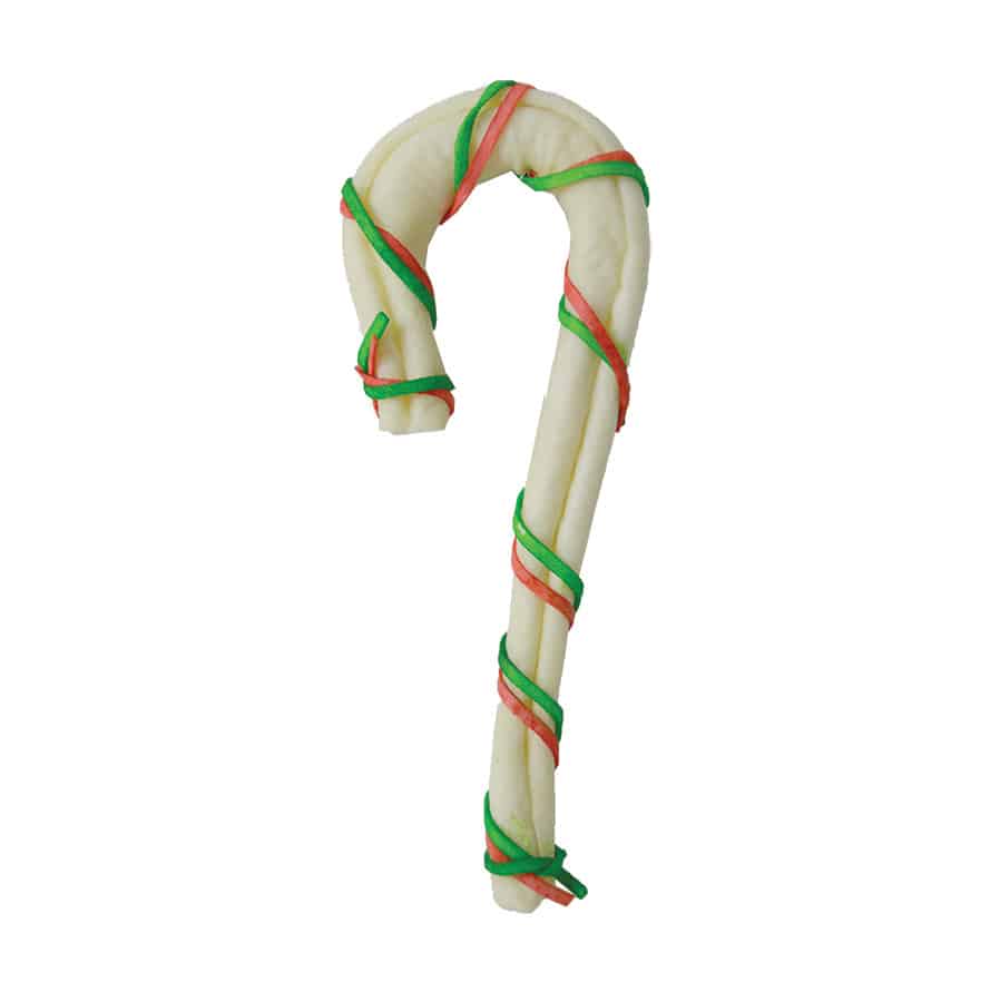 Christmas Rawhide Candy Cane 10"