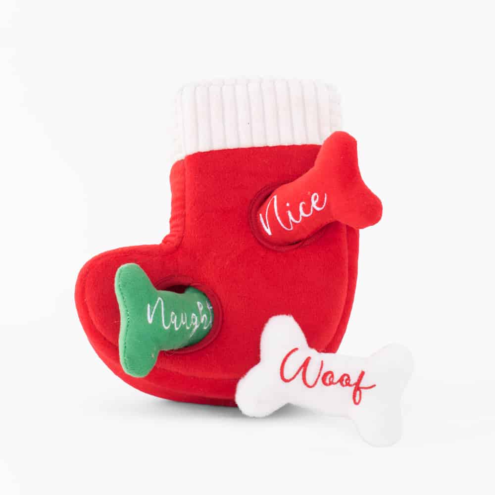 Christmas Stocking Burrow Dog Toy