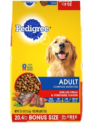 PEDIGREE® Adult Grilled Steak & Vegetable Flavor Dry Dog Food 40 lb