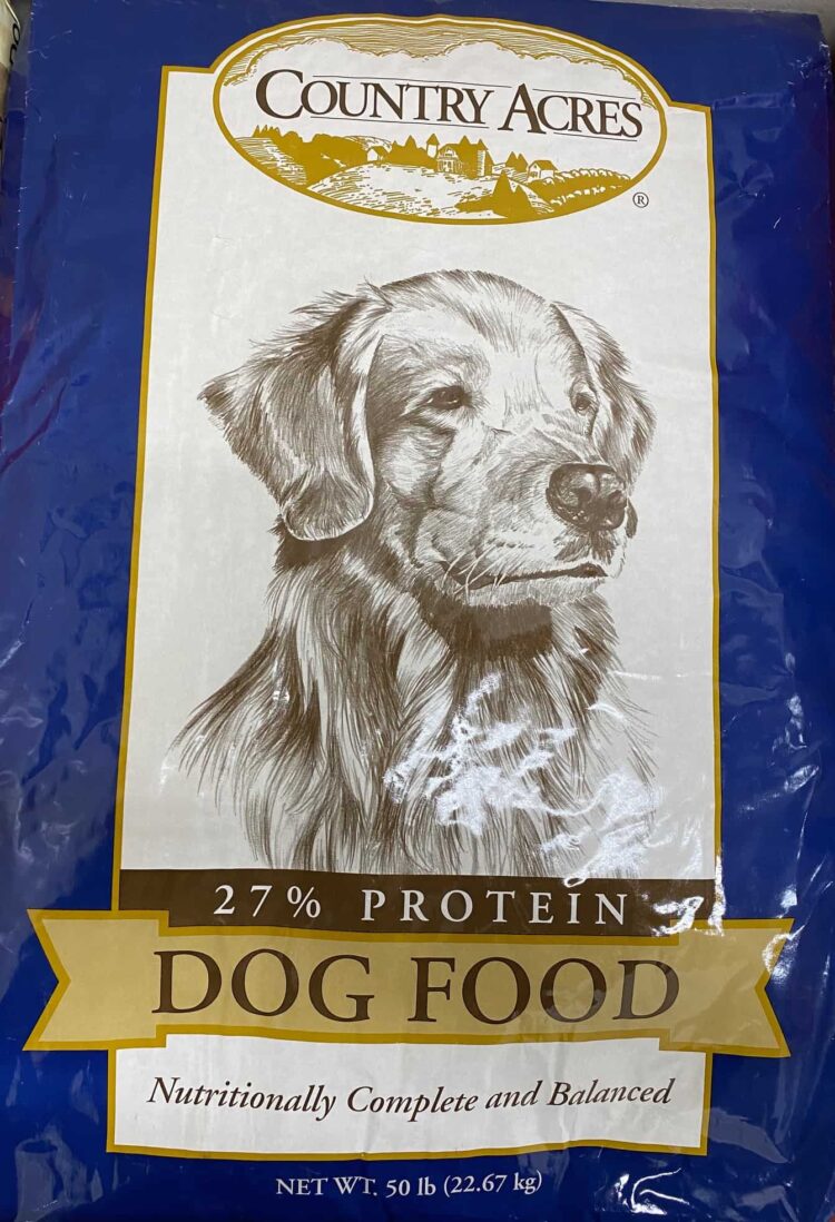 Country Acres 27% Protein Dog Food 50 lbs
