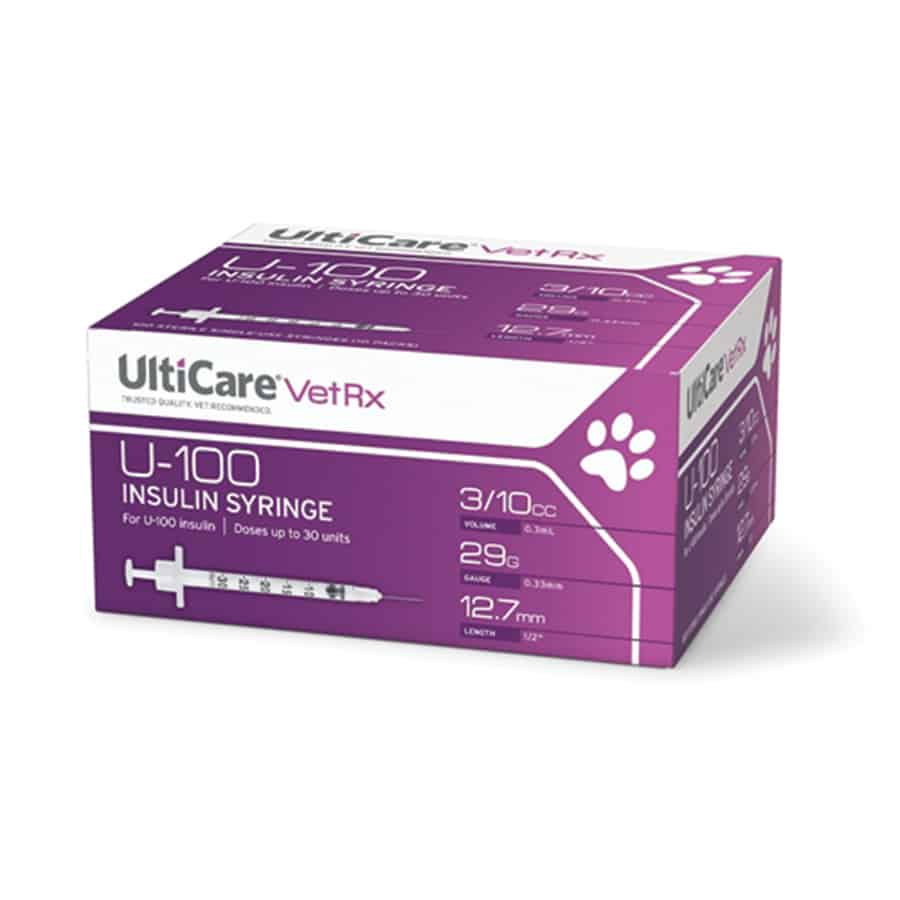 U-40 Insulin Syringe 3/10cc 29g - 100 count