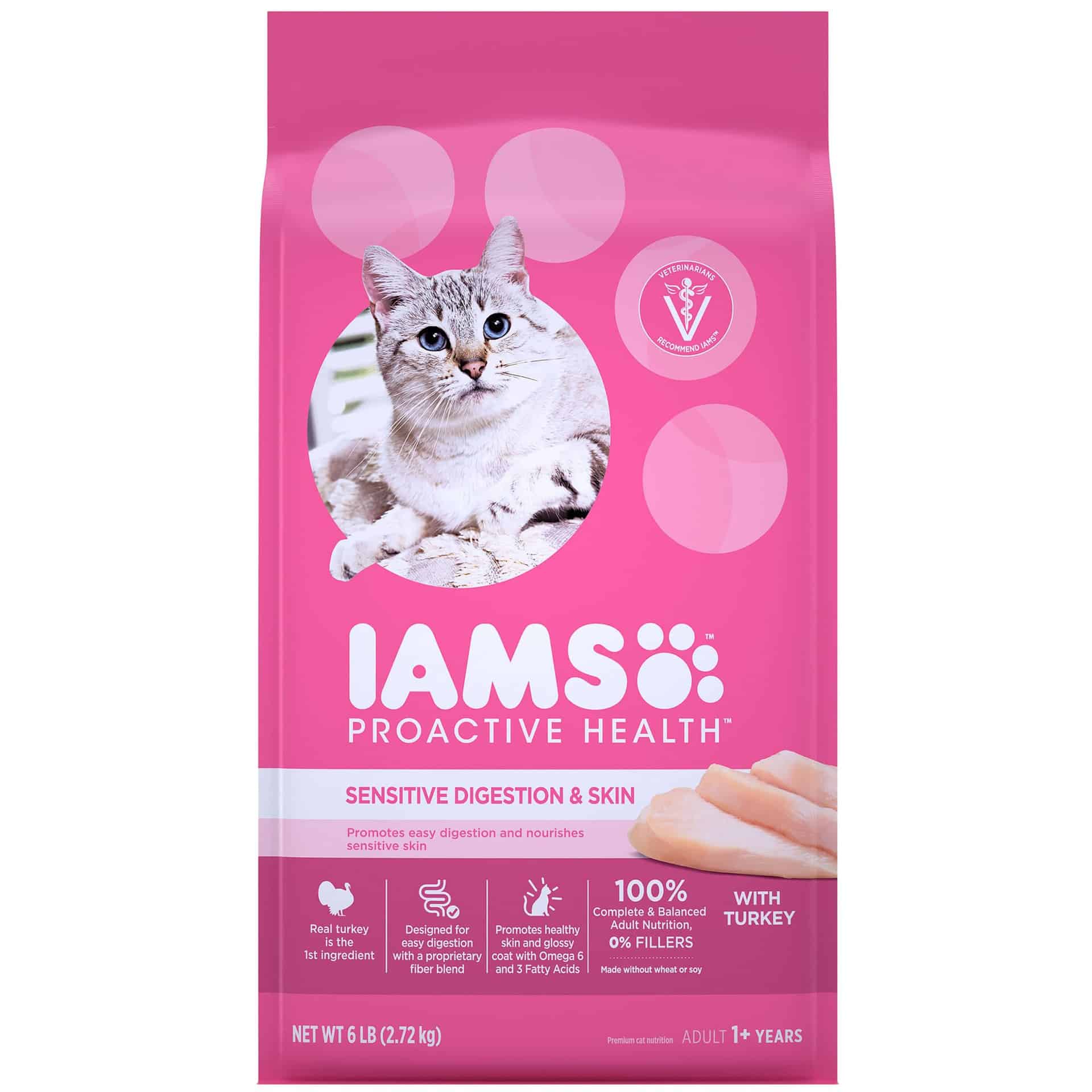 IAMS Proactive Health Sensitive Digestion & Skin Adult Cat Food