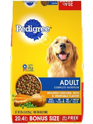 PEDIGREE® Adult Roasted Chicken, Rice & Vegetable Flavor Dry Dog Food 40 lb