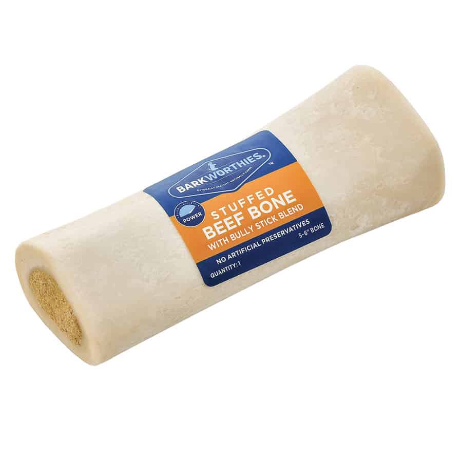 Barkworthies Stuffed Beef Bone Bully Stick Blend 5-6"