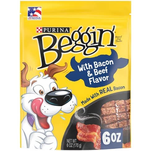 Beggin With Bacon And Beef Flavor Dog Treats 6 oz