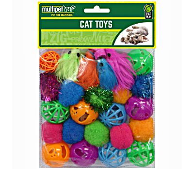 Multipet Assorted Cat Toys Value Bag