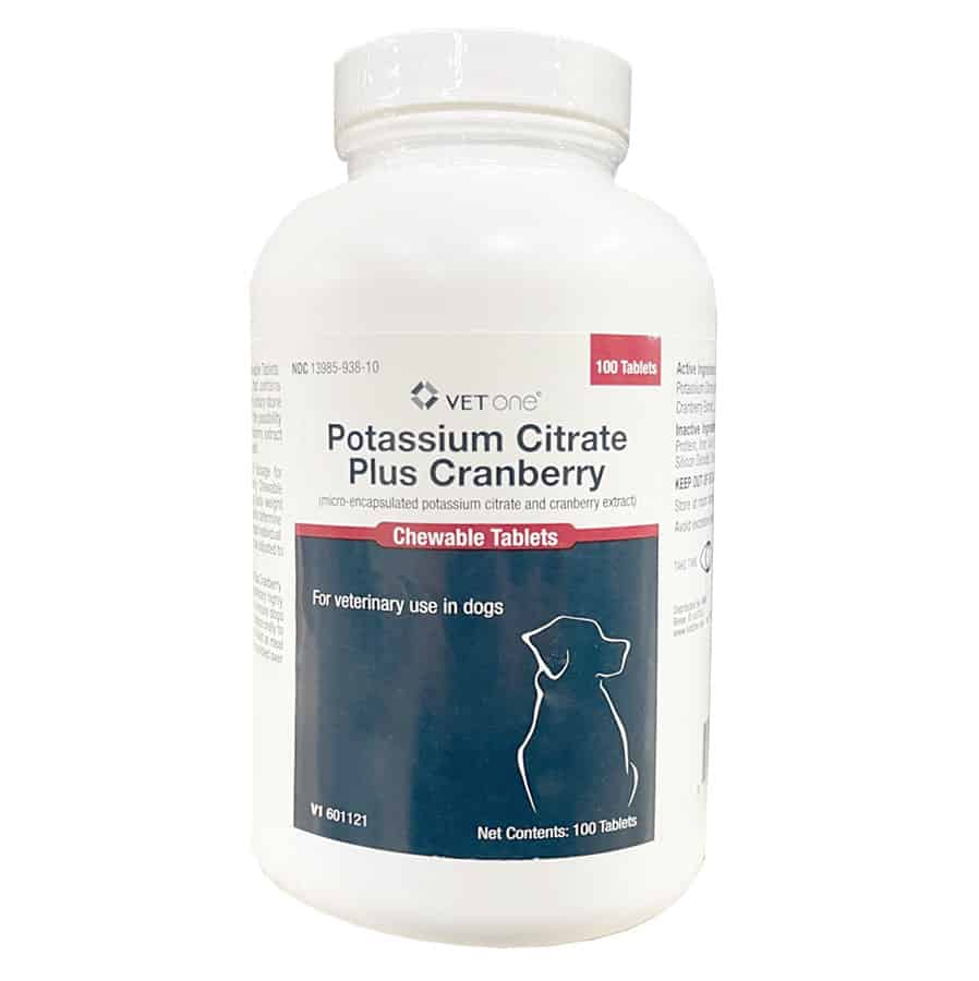 Potassium Citrate Plus Cranberry Chewable Tablets 100 Ct