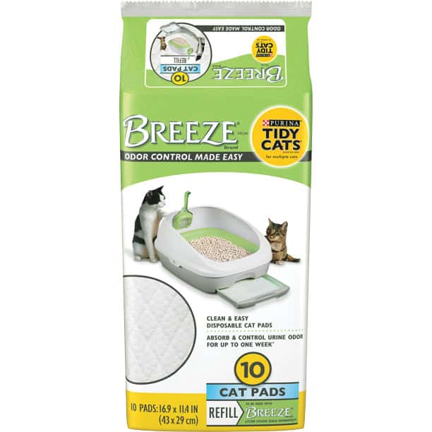 Tidy Cat Breeze Cat Pad Refills 10 Ct