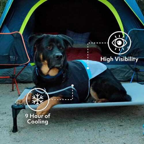ZippyPaws Blue Adventure Cooling Vest for Dogs