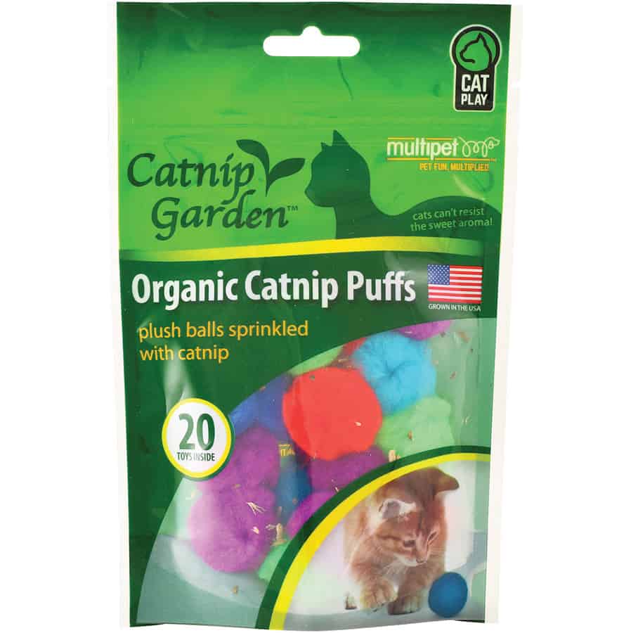 Multipet Organic Catnip Puffs 20 Ct