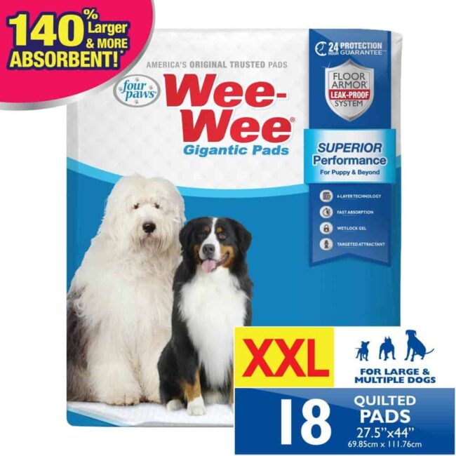 Wee Wee Pads Gigantic 18ct - 27.5 in X 44 in