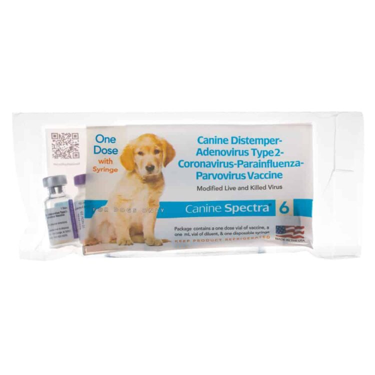 Canine Spectra 6 Single Dose Dog 6-Way Vaccine