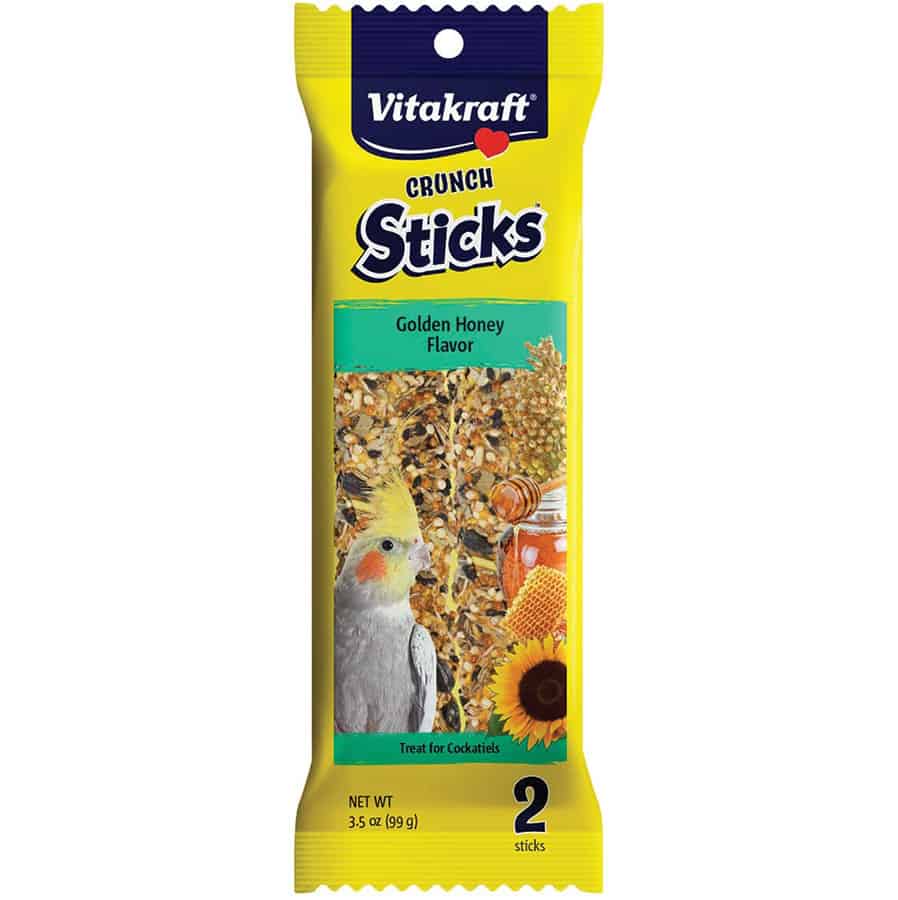 Vitakraft Crunch Sticks Cockatiels Golden Honey Treat 2 Ct