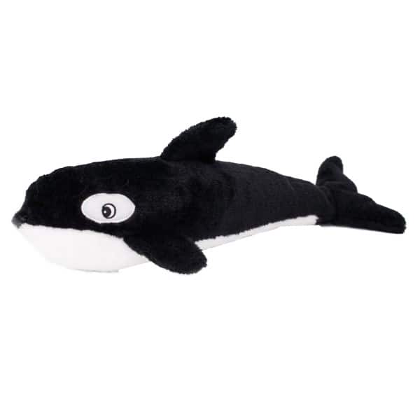 ZippyPaws Jigglerz Plush Killer Whale Dog Toy