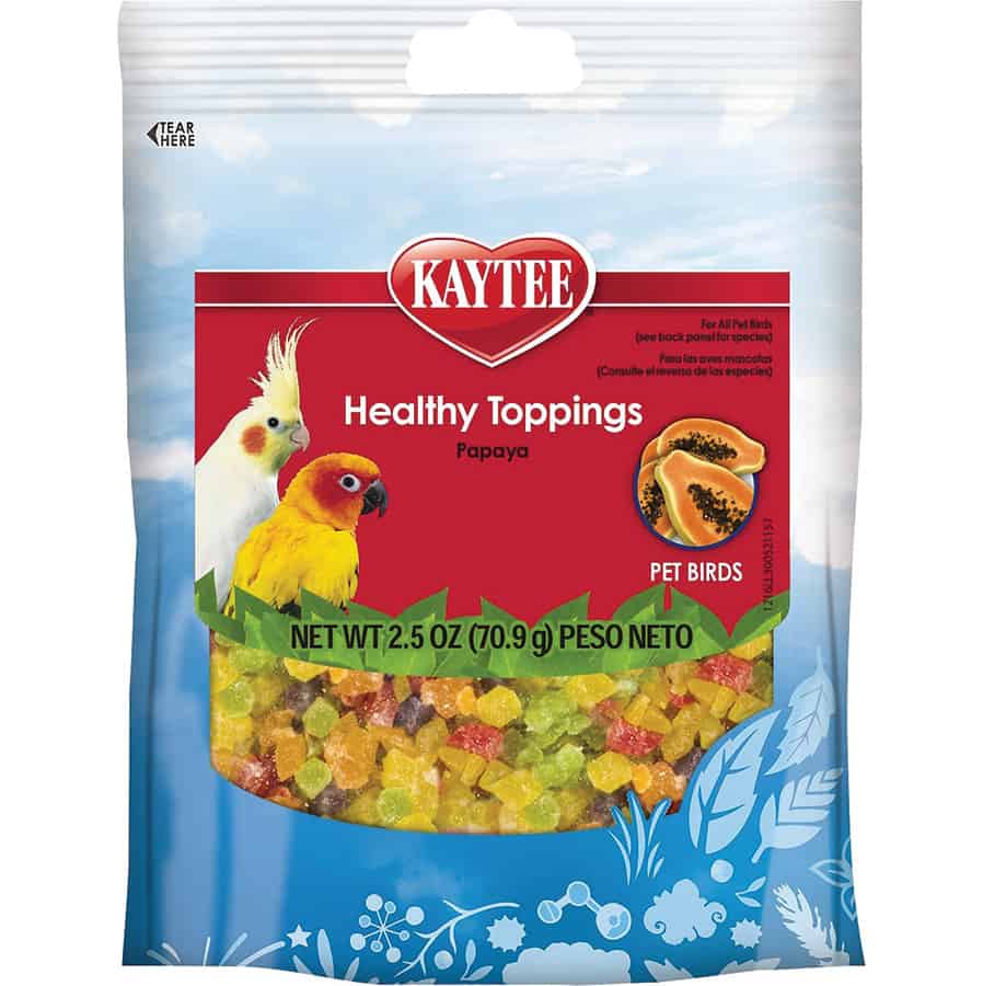 Kaytee Healthy Toppings Papaya Bird Treat 2.5 oz