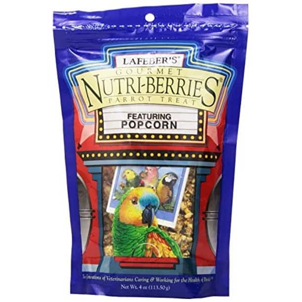 Lafeber's Nutri-Berries Parrot Popcorn Treat 4 oz