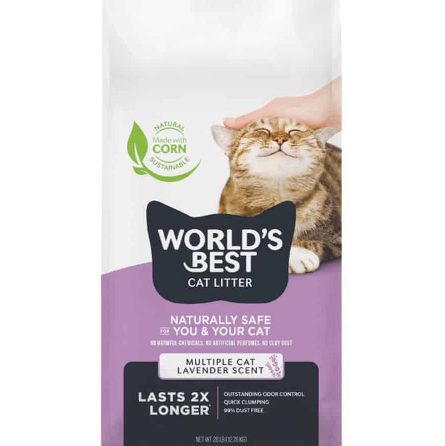 World's Best Multi Cat Lavender Scented Cat Litter 28 lb