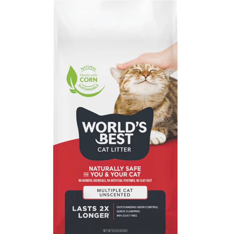 World's Best Multi Cat UnScented Cat Litter 28 lb