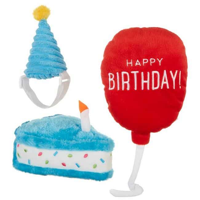 ZippyPaws Birthday Box Dog Toy Set of 3
