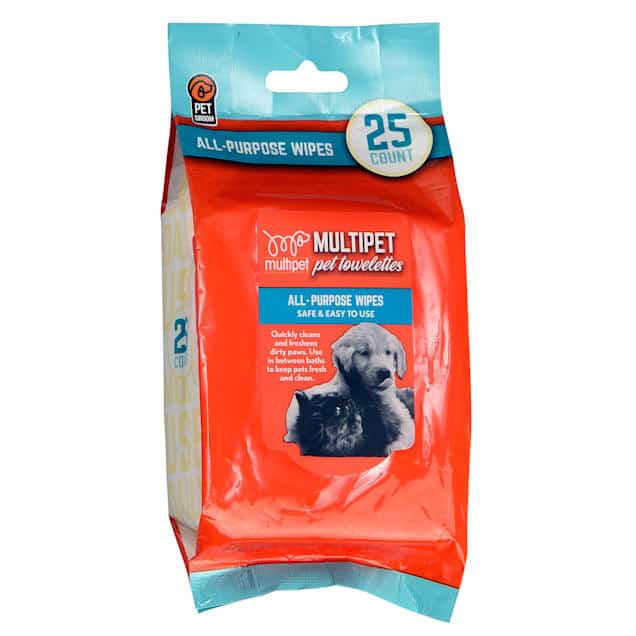 Multipet All Purpose Pet Towelette Wipes 25 Ct