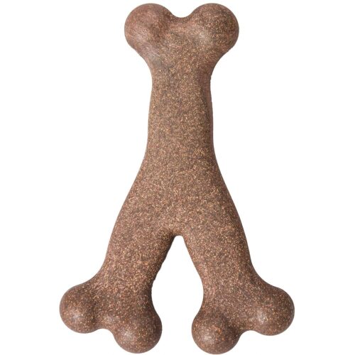Bambone Wish Bone with Bacon Dog Chew Toy 5.25"