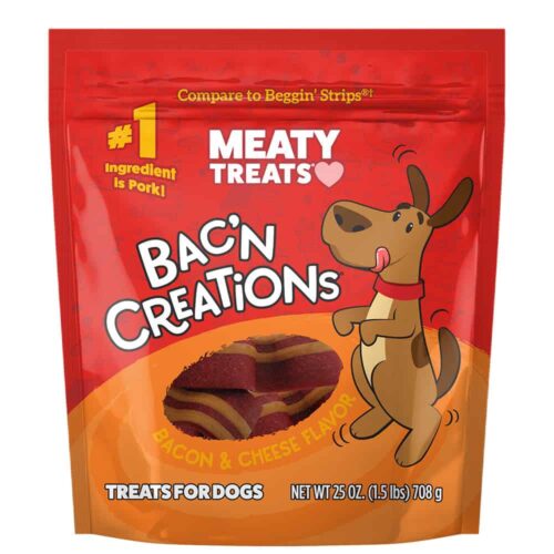 Bac'N Creations Bacon & Cheese Dog Treats 25 oz
