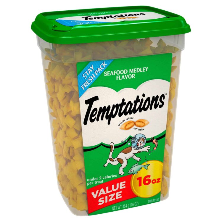 Temptations Seafood Medley Flavor Cat Treats 16 oz
