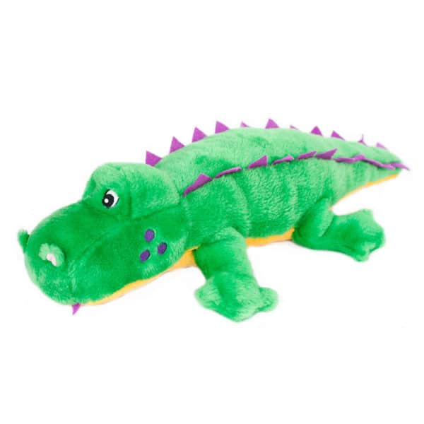 Zippypaws Grunterz Alvin the Alligator Dog Toy