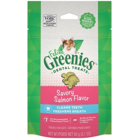 Feline Greenies Dental Treats Salmon 2.1 oz