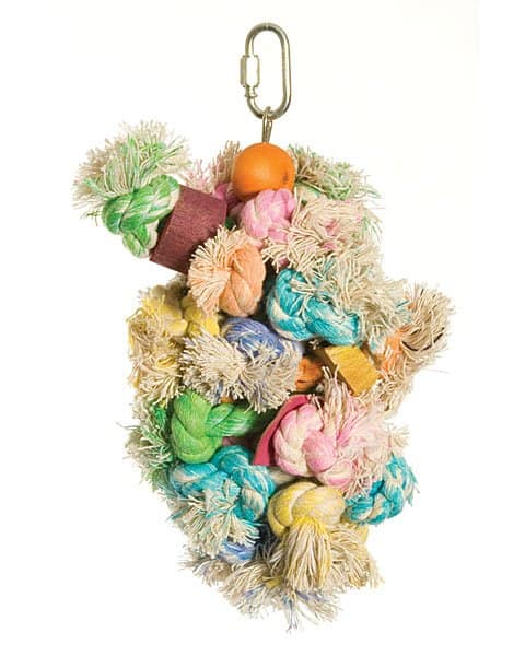 Penn-Plax Shaggy Kabob Bird Toy Medium