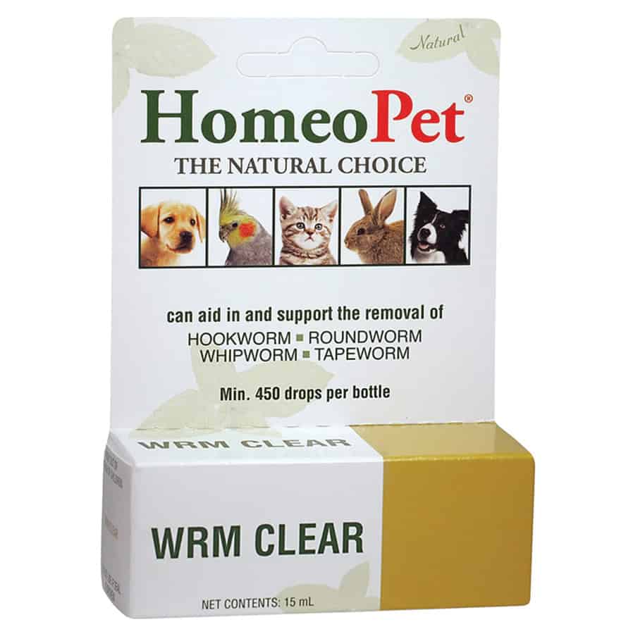 Homeopet WRM Clear Intestinal Supplement Drops 15 mL