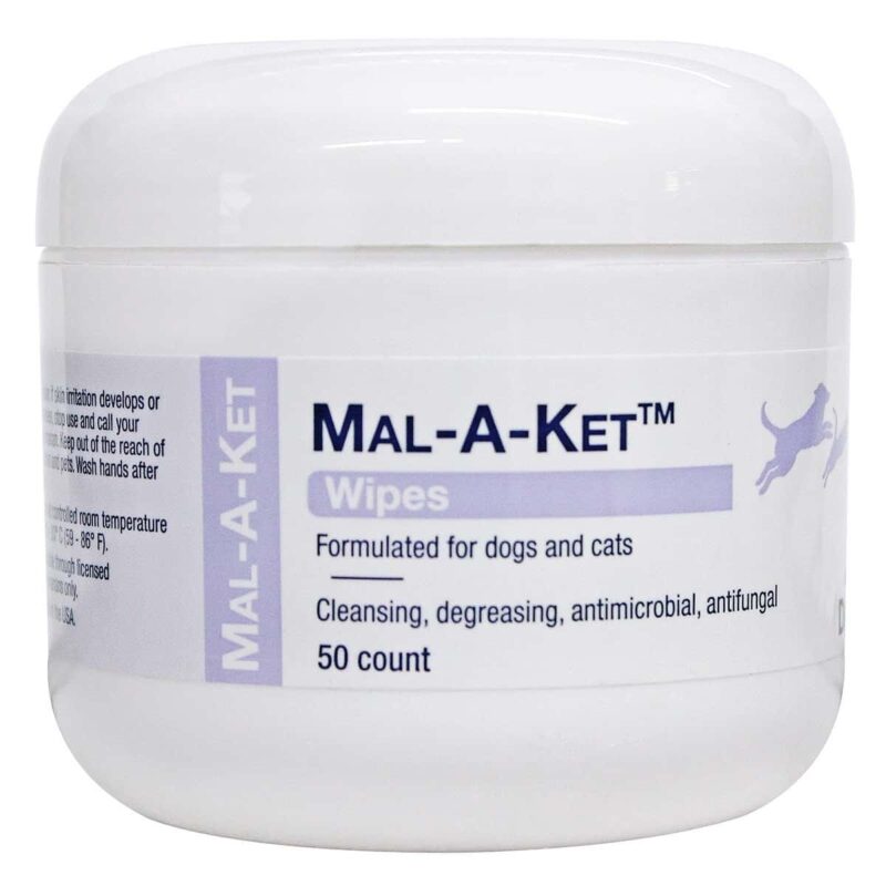 Mal-A-Ket Pet Cleansing Wipes 50 Ct