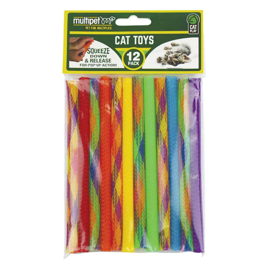 Multipet Kitty Straws Cat Toys 12 Ct