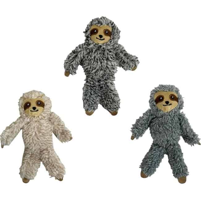Multipet Assorted Plush Sloth Cat Toy