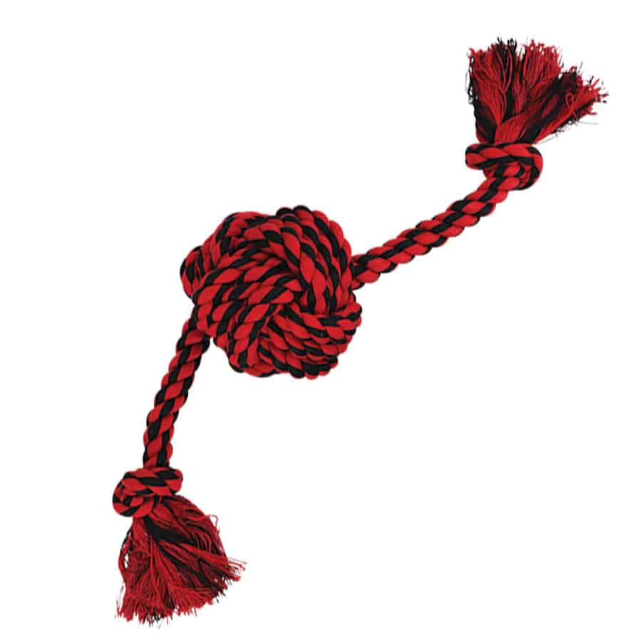 Nuts For Knots Assorted 2-Knot Rope W/ Ball Dog Toy