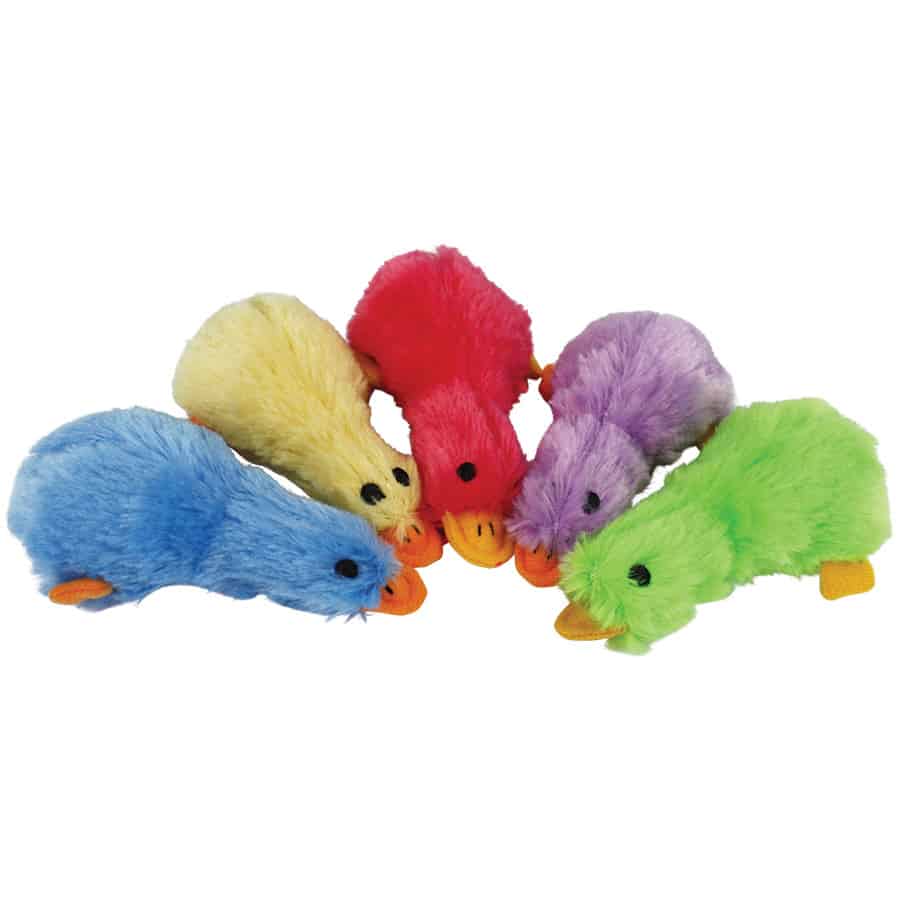 Minipet Assorted Duckworth Plush Dog Toy 4"