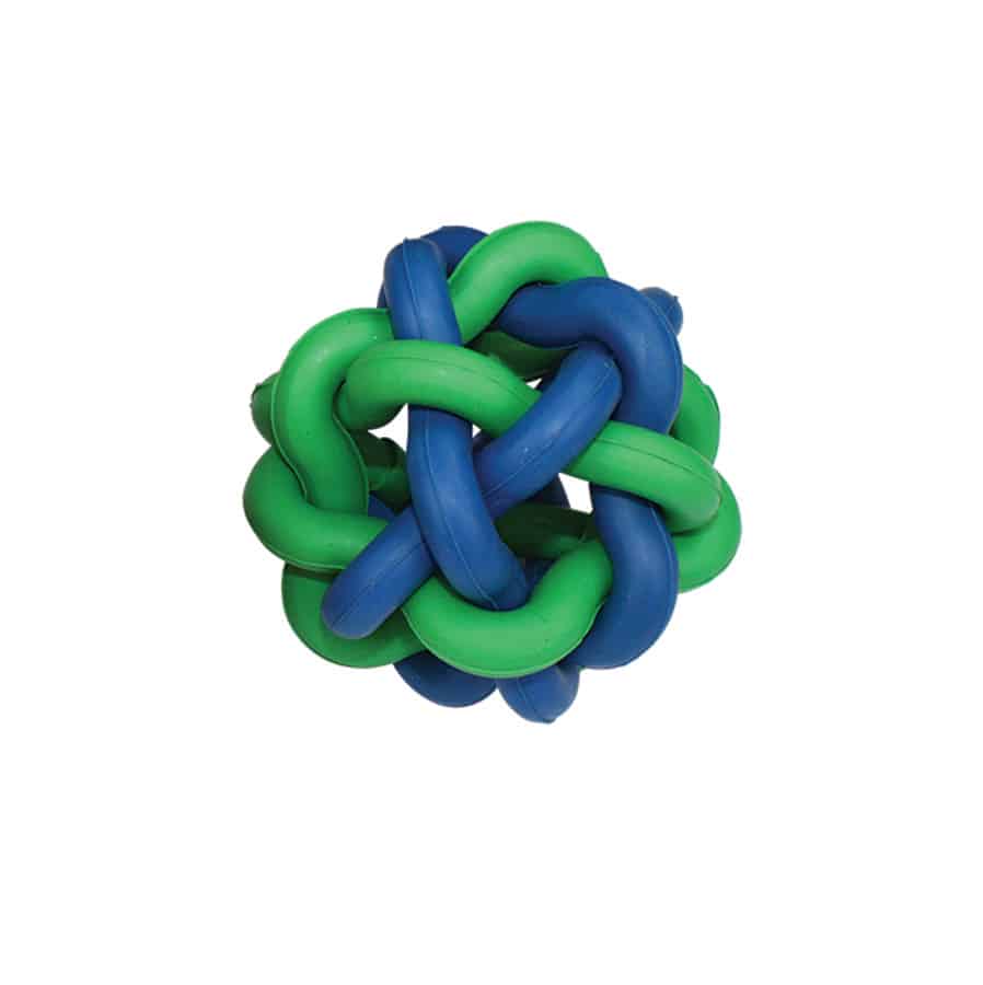 Multipet Nobbly Wobbly Medium Rubber Ball Dog Toy
