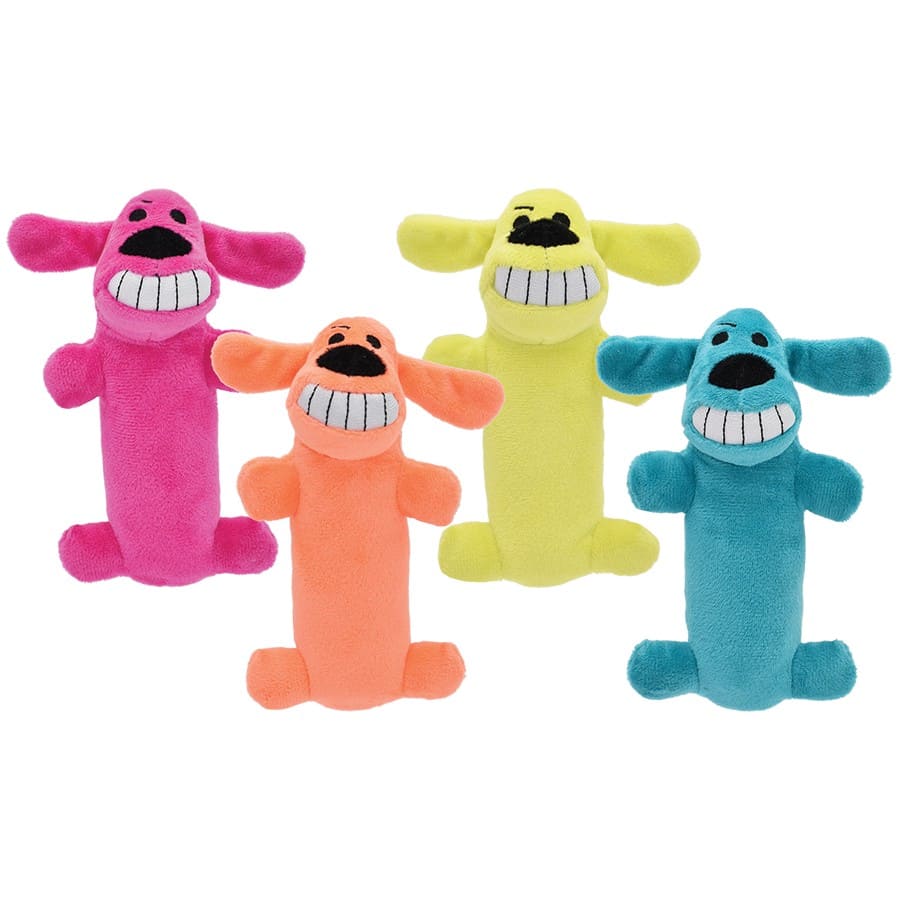 Multipet Plush Loofa Dog Small Dog Toy 6"