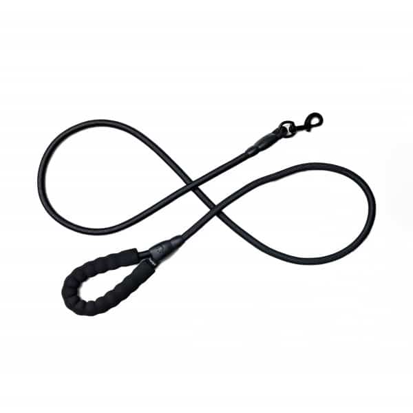 Bark Appeal Rope Leash 6' Black