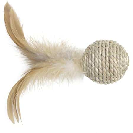 Catit Eco Terra Toys Feather & Twine Ball Cat Toy
