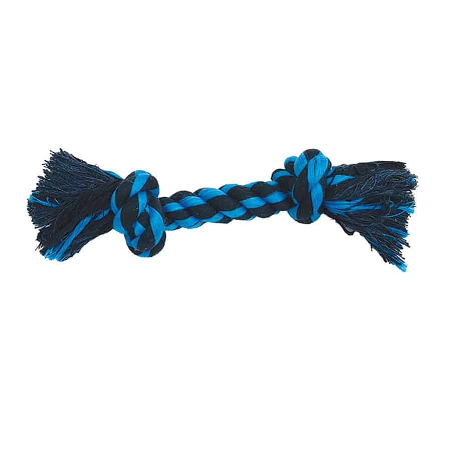 Nuts For Knots Assorted Small 2-Knot Rope Dog Toy 9"