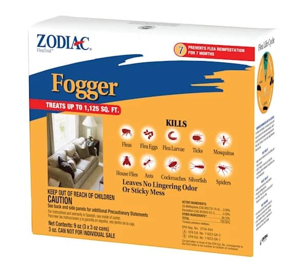 Zodiac FleaTrol Pest Control Fogger 3 x 3 oz Cans
