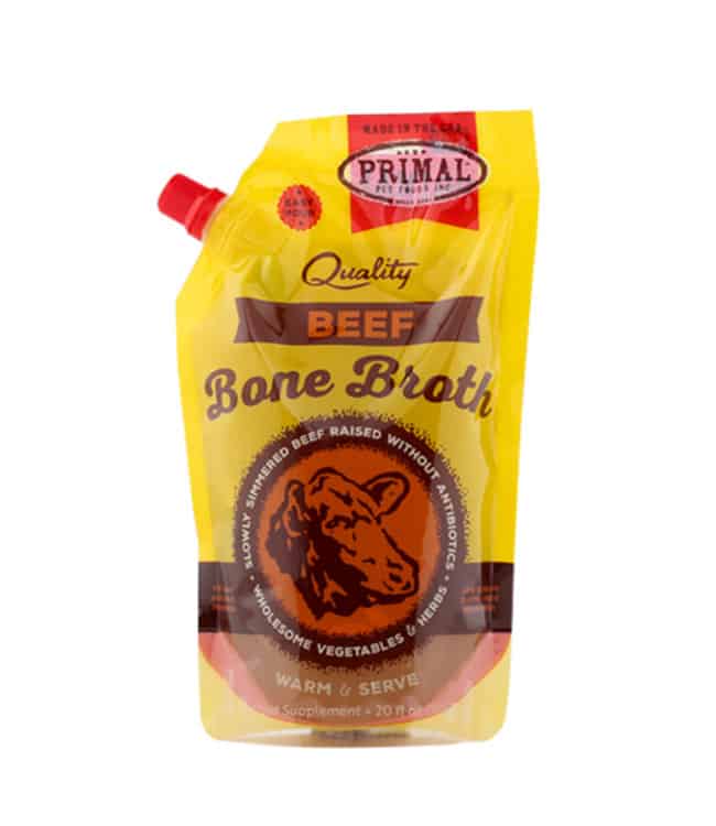 Primal Frozen Beef Bone Broth for Dogs & Cats 20 oz