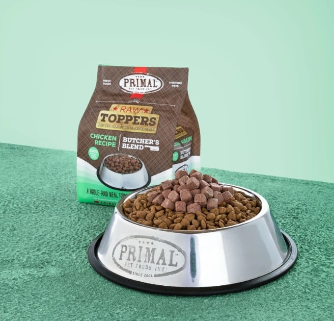 Primal Frozen CHICKEN Butchers Blend Fresh Food Toppers for Dogs & Cats 2 lb