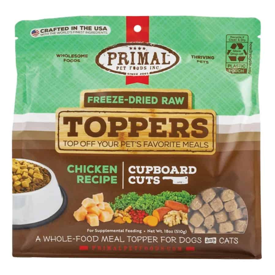 Primal Cupboard Cuts Freeze Dried Dog Food Toppers Chicken 3.5 oz