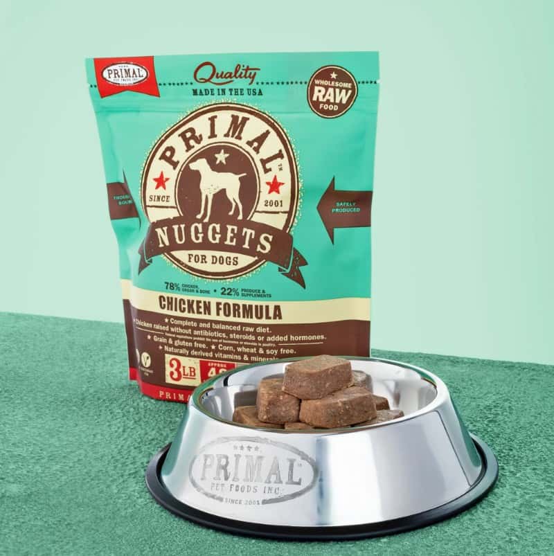 Primal Canine Raw Frozen Chicken Nuggets 3 lb