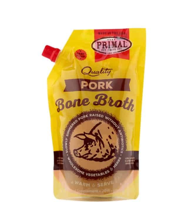 Primal Frozen Pork Bone Broth for Dogs & Cats 20 oz