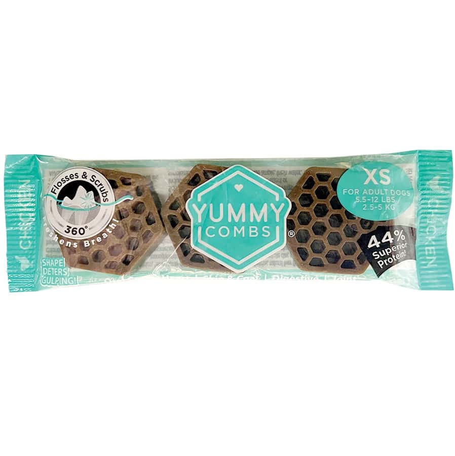 Yummy Combs Dental Treats for Dogs XS 3 Ct (5.5-12 lb)