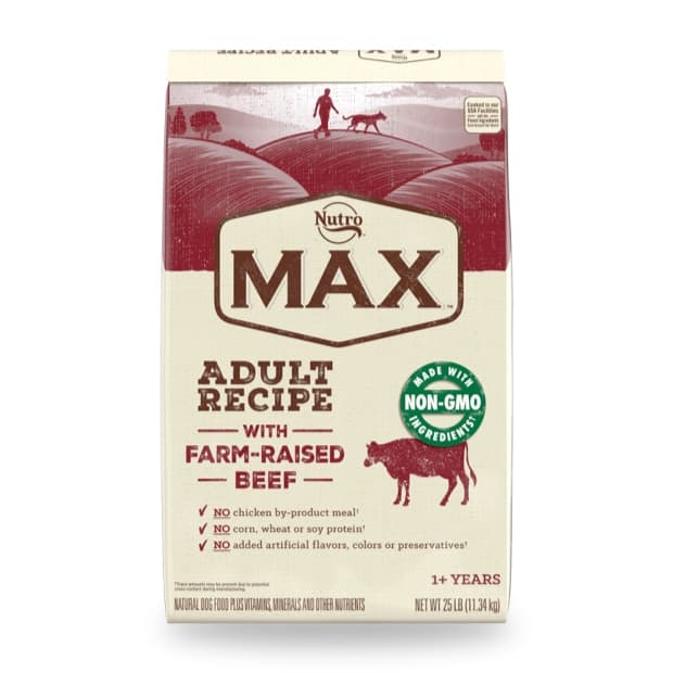 Nutro MAX Adult Dog Food Beef Recipe 25 lb