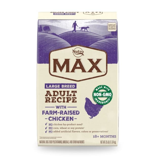 Nutro MAX Large Breed Adult Dog Food Chicken Recipe 36 lb